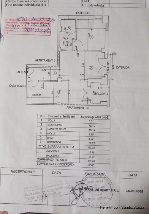 BLOC NOU - Narcisa, Apartament 2 camere etaj 1, spatios 61mp