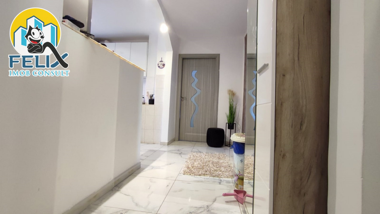 Apartament cu doua camere decomandat, bucatarie model XXL, etaj intermediar