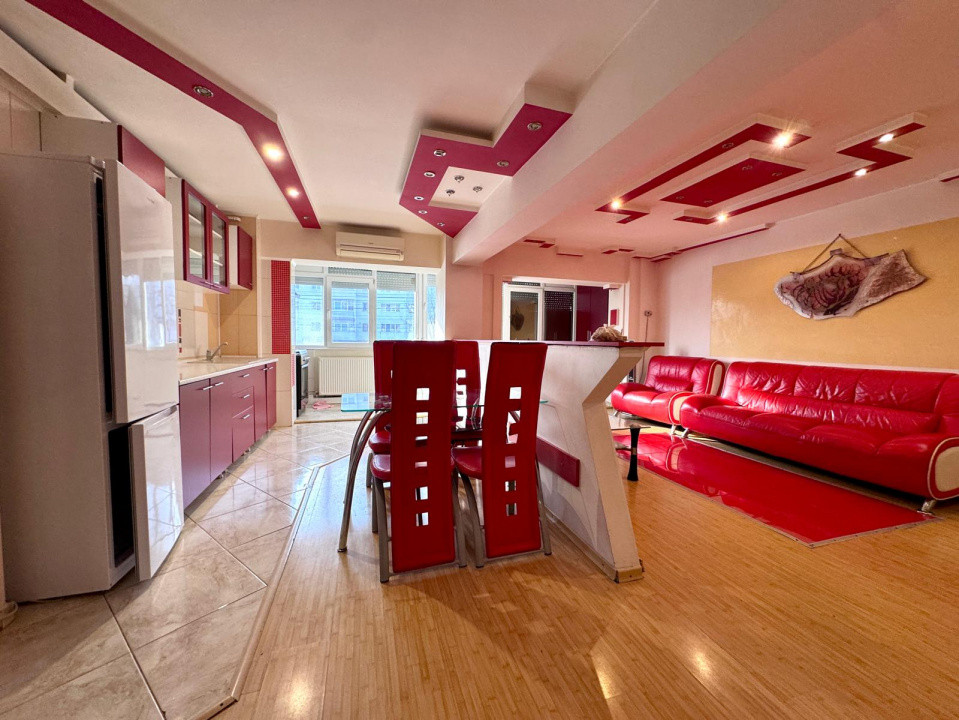 Mioritei - Carrefour, 3 cam Decomandat, etaj 1, Mobilat si Utilat