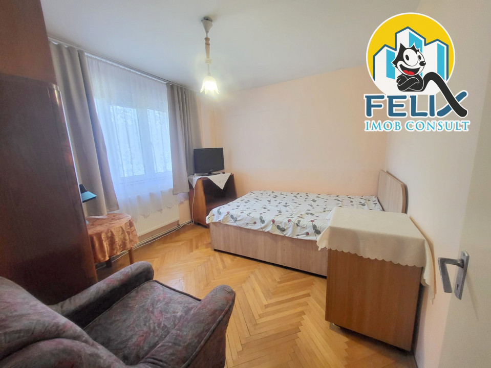 Apartament cu 3 camere semidecomandat – str Banca Națională, et 3/4, mobilat